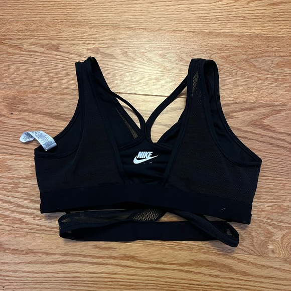 BLACK NIKE CROSSWRAP SPORTS BRA - Picture 2 of 2